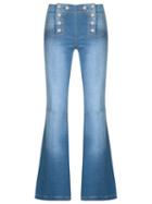 Tufi Duek Flared Jeans, Women's, Size: 42, Blue, Cotton/spandex/elastane