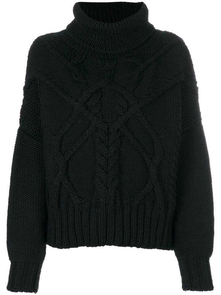 Thom Krom Ribbed Knit Jumper - Black