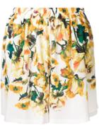 Roseanna Floral Print Shorts - Yellow & Orange