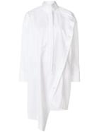 Valentino Asymmetric Buttoned Long-line Shirt - White