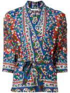 Mes Demoiselles - Patterned Wrap Blouse - Women - Cotton/viscose - 36, Cotton/viscose