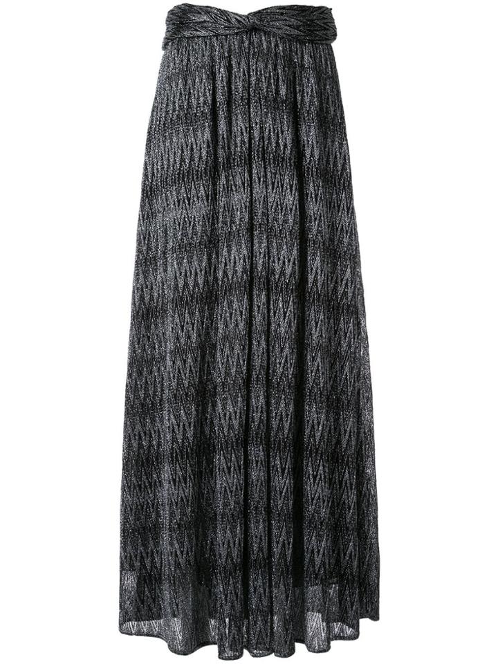 Missoni Zigzag Maxi Skirt - Black