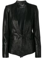 Styland Metallic Blazer Jacket - Black