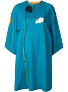 Paul Smith - Floral Print Shift Dress - Women - Silk/cupro - 40, Blue, Silk/cupro