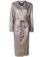 Giorgio Brato Robe-style Wrap Coat - Metallic