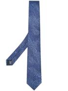 Lanvin Water Jacquard Tie - Blue
