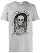 Alexander Mcqueen Skull Print Logo T-shirt - Grey