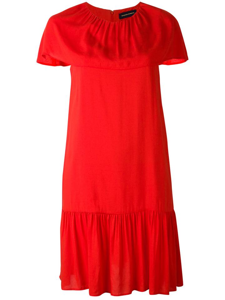 Vanessa Seward - Delphes Dress - Women - Silk/acetate/viscose - 38, Red, Silk/acetate/viscose