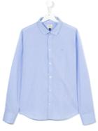 Armani Junior - Long Sleeve Shirt - Kids - Cotton - 16 Yrs, Boy's, Blue