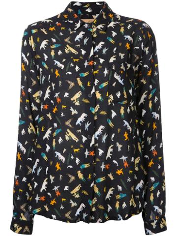 Maison Olga - 'kamik' Shirt - Women - Viscose - 0, Black, Viscose