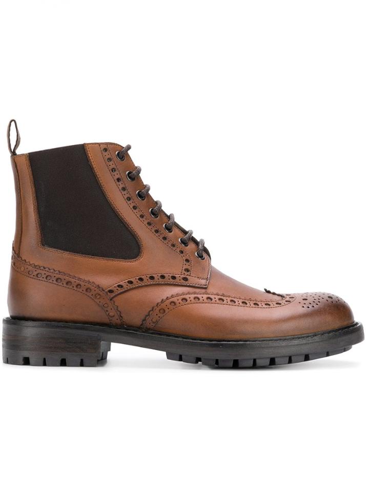 Cenere Gb Lace-up Ankle Boots - Brown