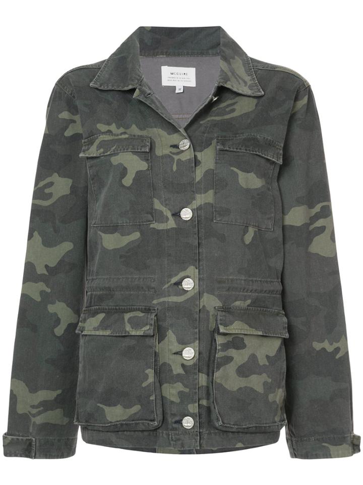 Mcguire Denim Camouflage Denim Jacket - Green
