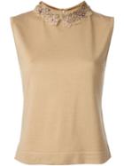 Alberta Ferretti Lace Collar Blouse