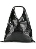 Mm6 Maison Margiela Sack Tote, Women's, Black, Calf Leather/polyester