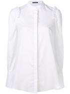 Alexander Mcqueen Broderie Anglaise-trim Shirt - White