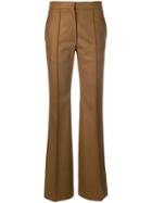 Rochas High-waisted Flared Trousers - Brown