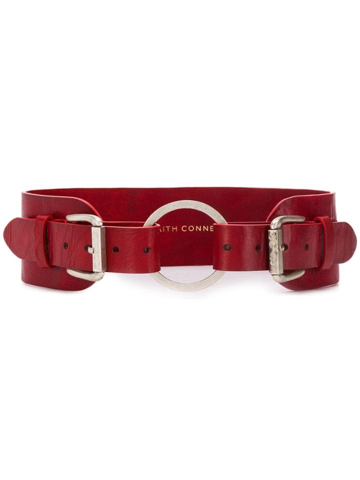 Faith Connexion Double Buckled Belt - Red