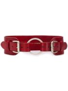 Faith Connexion Double Buckled Belt - Red