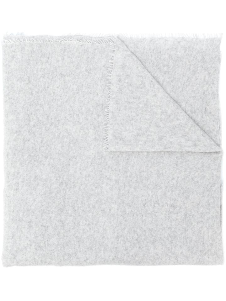 Faliero Sarti Adriel Frayed Hem Scarf - Grey