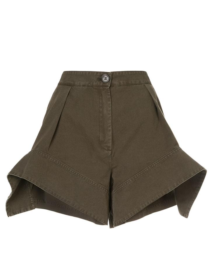 Jw Anderson Wide-legged Shorts - Green