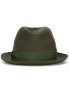 Borsalino Trilby Hat, Women's, Green, Rabbit Fur Felt