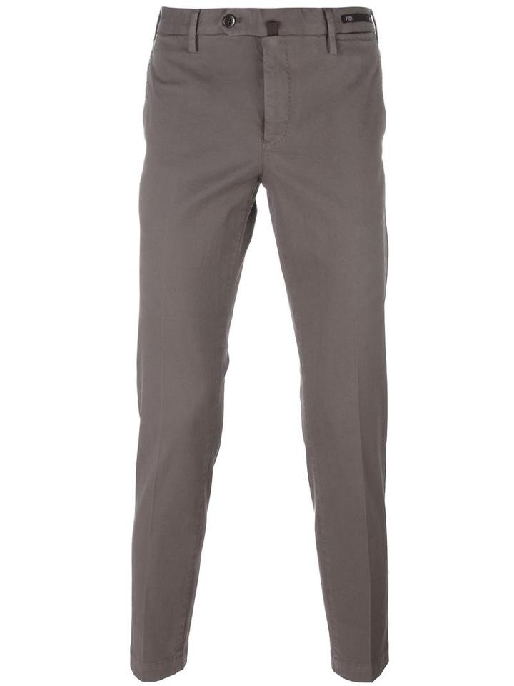Pt01 Classic Chinos, Size: 52, Brown, Cotton/spandex/elastane