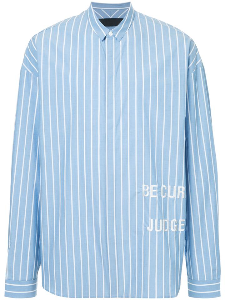 Juun.j Be Curious Not Judgemental Shirt - Blue