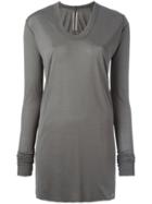 Rick Owens Slim Fit Long Top - Grey