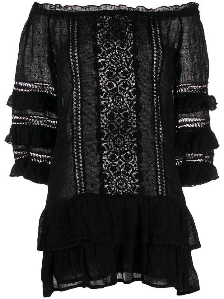 Temptation Positano Off-shoulder Mini Dress - Black