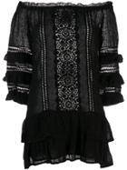 Temptation Positano Off-shoulder Mini Dress - Black