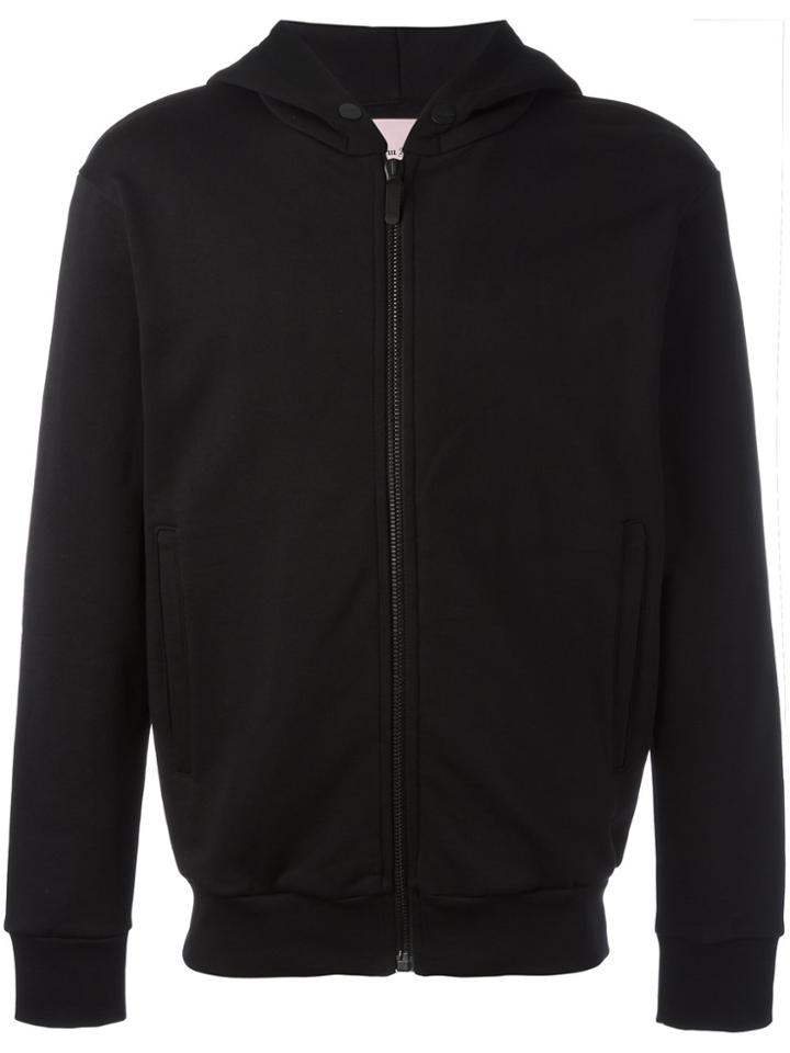 Palm Angels Back Patch Zipped Hoody - Black