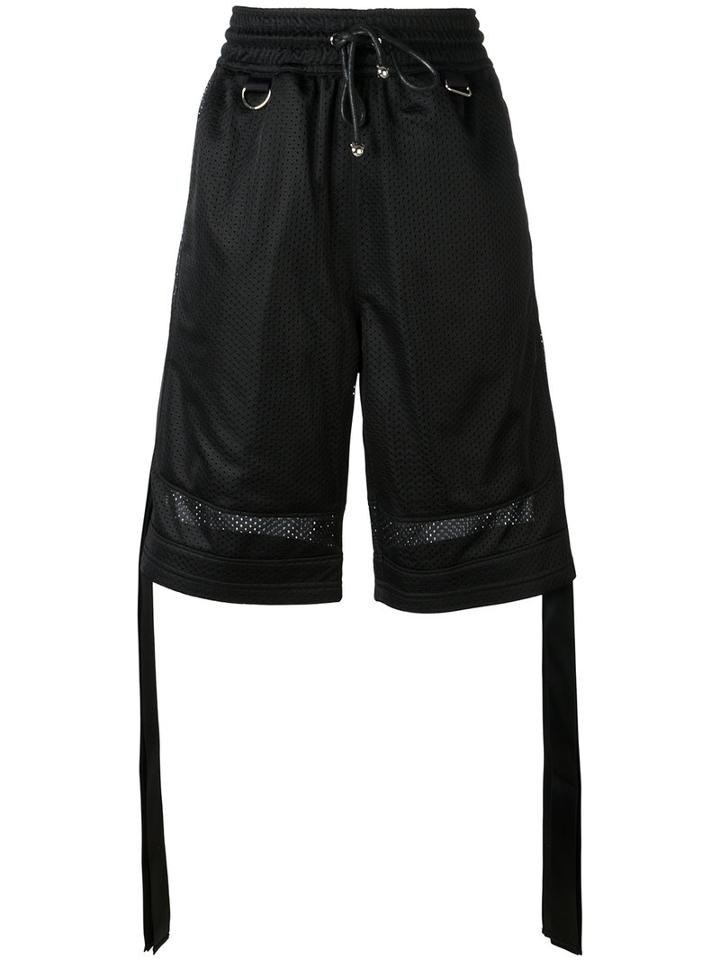 Nicopanda Bow Nation Basketball Shorts, Women's, Size: Small, Black, Cotton/polyester