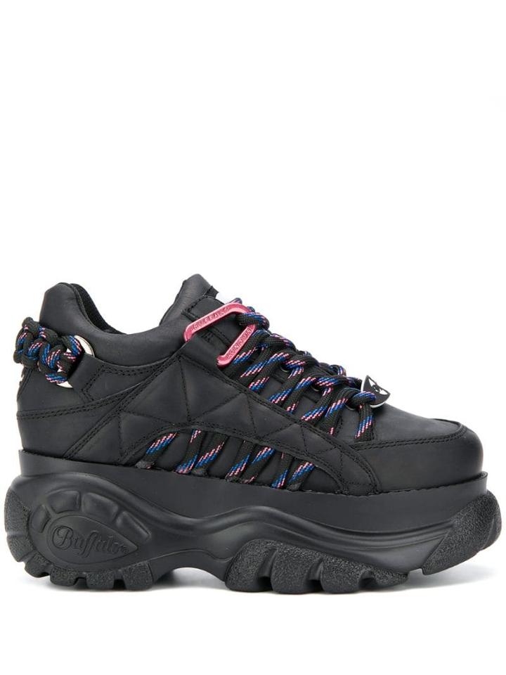 Buffalo Chunky Sole Sneakers - Black