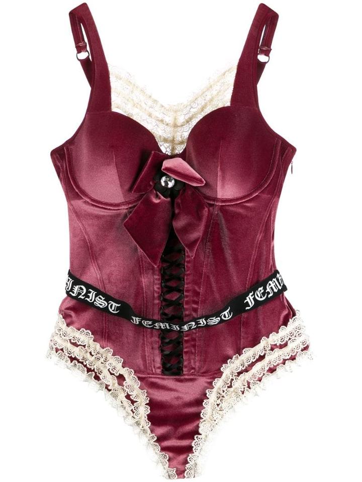 Marlies Dekkers Velvet Plunge Body - Red