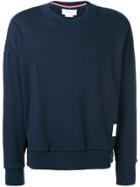 Thom Browne Oversized Loopback Sweatshirt - Blue
