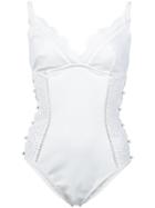 Zimmermann Cut-out Detail Swimsuit - White