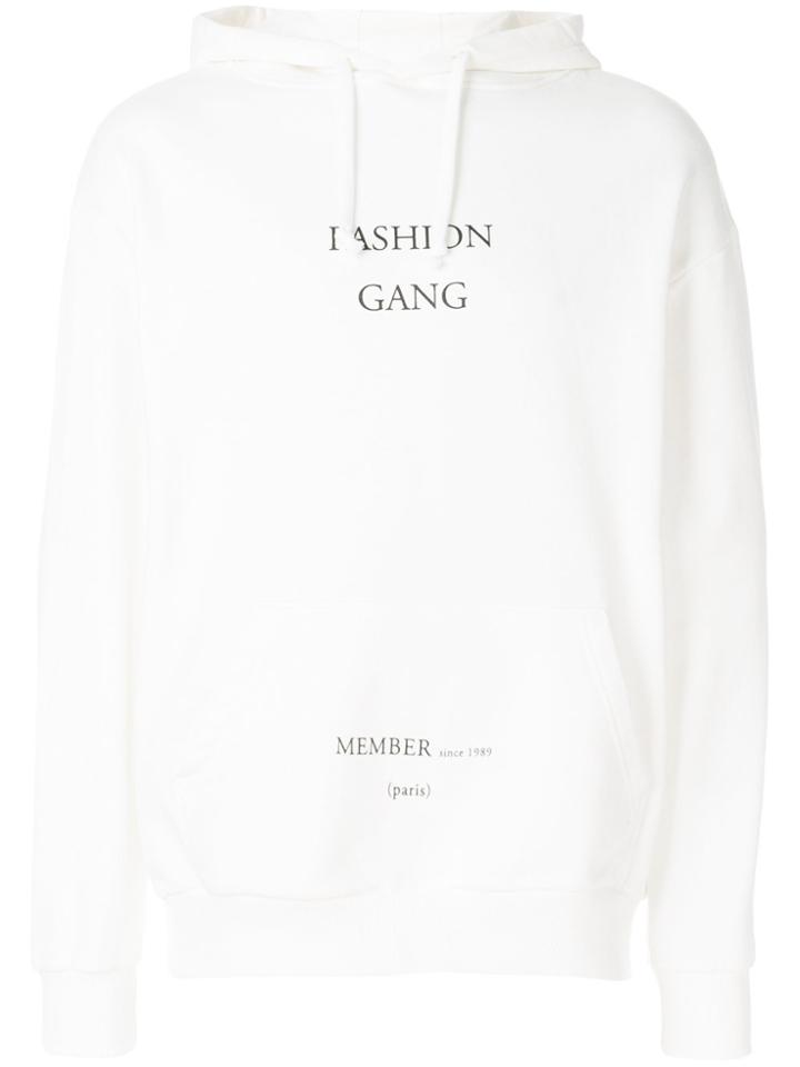 Ih Nom Uh Nit Slogan-print Hoodie - White