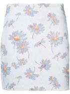 Rodarte - Floral Print Skirt - Women - Polyester/spandex/elastane - 4, Pink/purple, Polyester/spandex/elastane