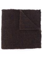 Jil Sander Chunky Knit Scarf - Brown