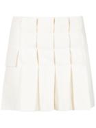 Andrea Bogosian Pleated Skirt Shorts - White