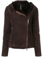 Giorgio Brato Shearling Hooded Jacket - Red