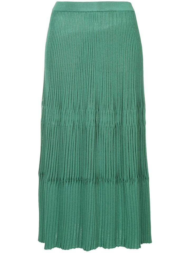 Christian Wijnants Midi Pleated Skirt - Green