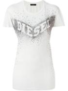 Diesel T Smile W T-shirt, Women's, Size: S, White, Viscose