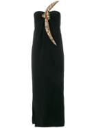 William Vintage 1982 Single Strap Gown - Black