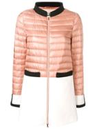 Herno Bicolour Padded Coat - Pink