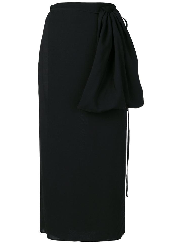 Simonetta Ravizza Midi Wrap Skirt - Black