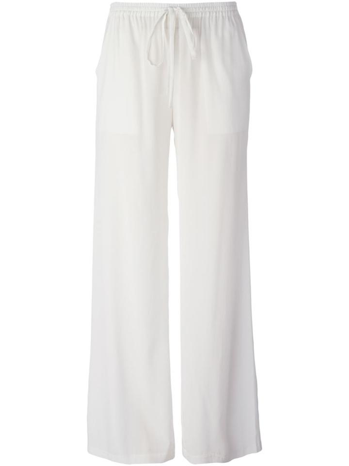 P.a.r.o.s.h. Wide Leg Trousers, Women's, Size: Medium, Nude/neutrals, Silk/spandex/elastane