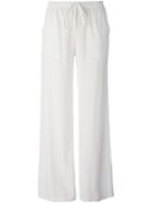 P.a.r.o.s.h. Wide Leg Trousers, Women's, Size: Medium, Nude/neutrals, Silk/spandex/elastane