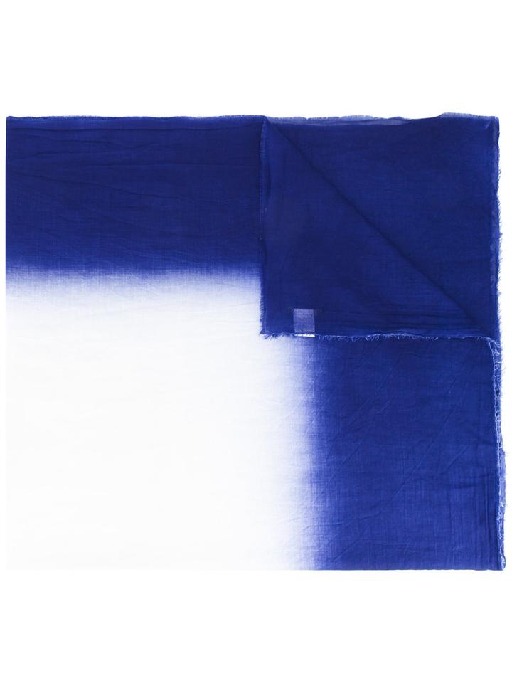 Faliero Sarti Contrast Scarf, Women's, Blue, Cotton