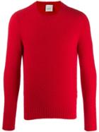 Leqarant Ribbed Hem And Cuffs Jumper - Red